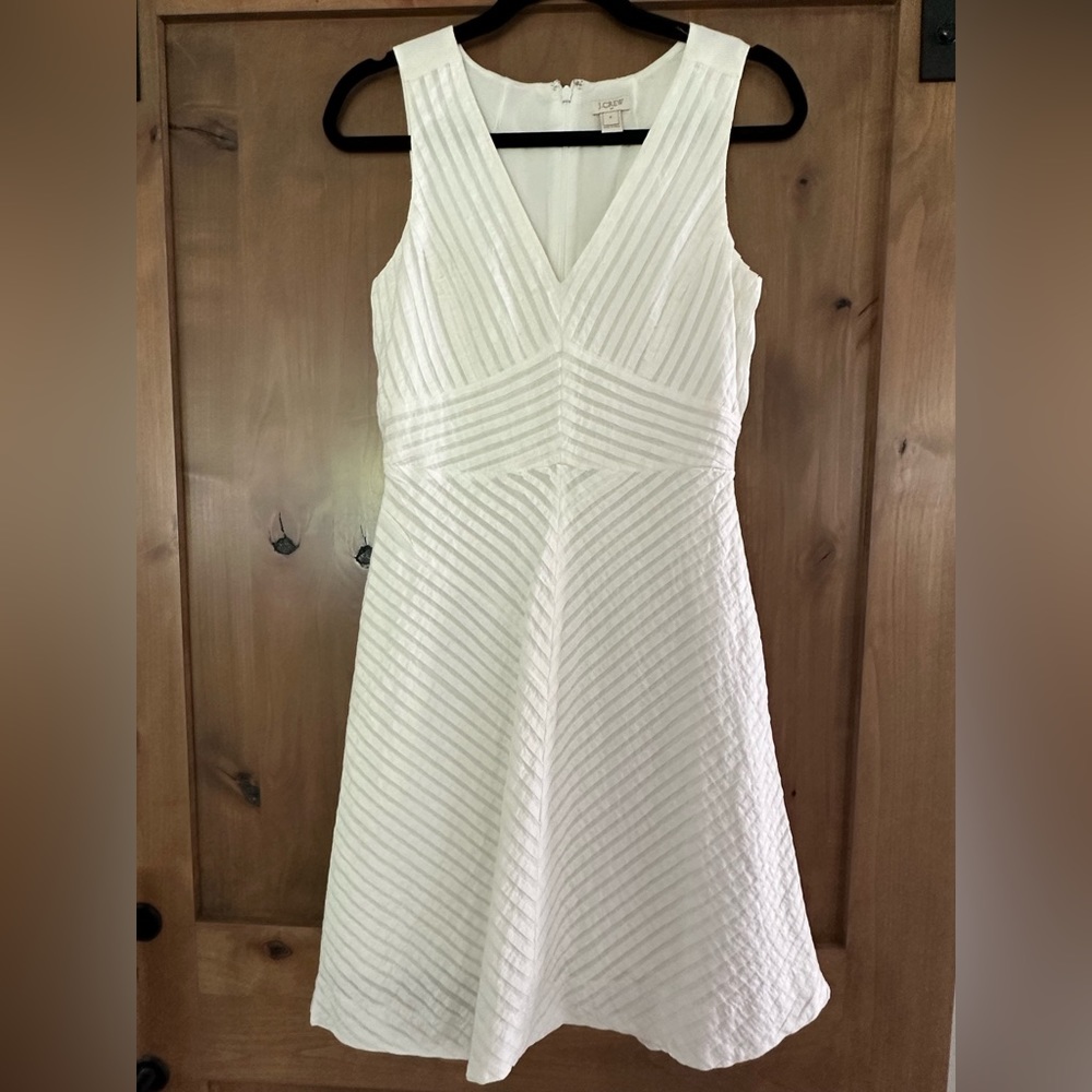 JCrew Factory white dress.  Size 0.
